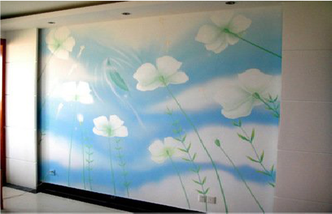 铜陵画墙绘怎么画好白云的蓬松感？