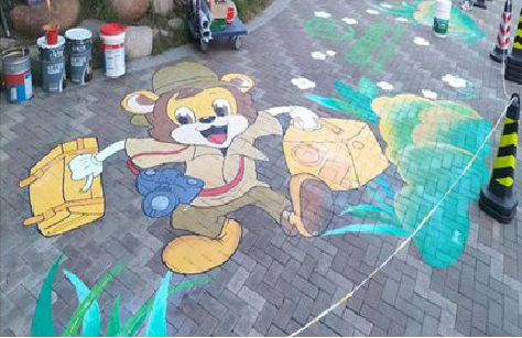 铜陵夏季画地面彩绘会遇到的问题