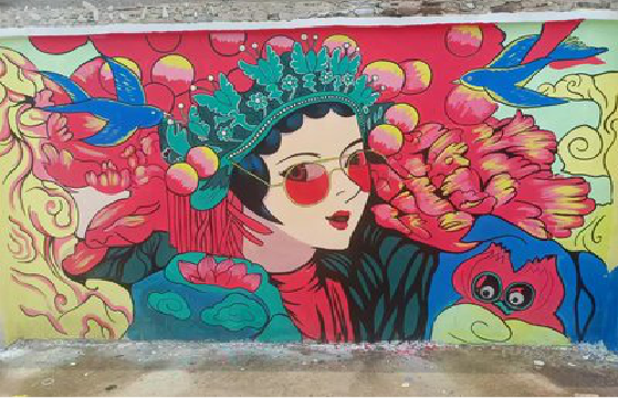 铜陵墙体彩绘-网红墙