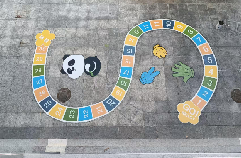 铜陵地面游戏彩绘