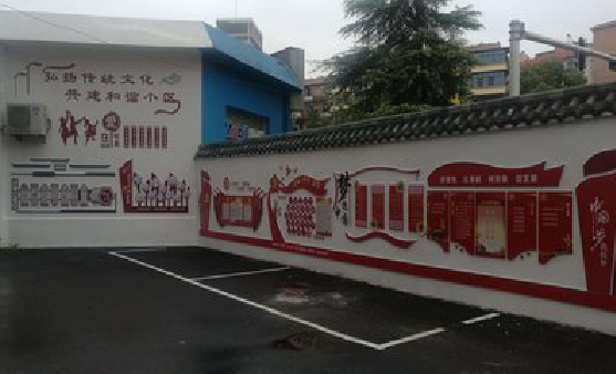 铜陵社区文化墙的创意设计。