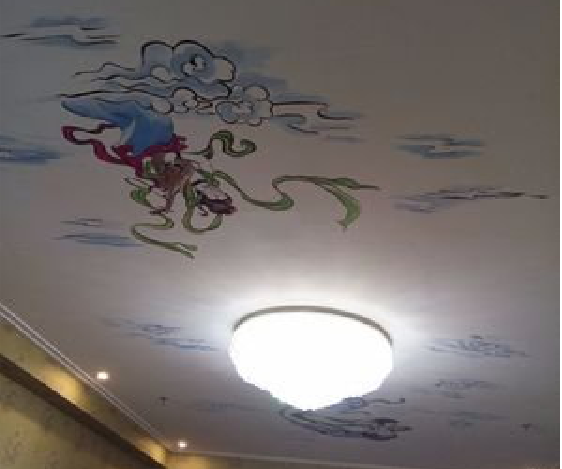 铜陵如何快速绘制天花板上的手绘墙？