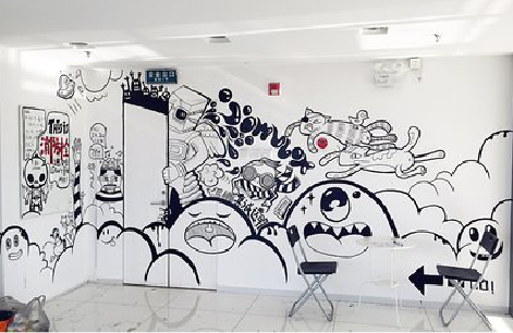 铜陵手绘墙并非传统涂鸦。